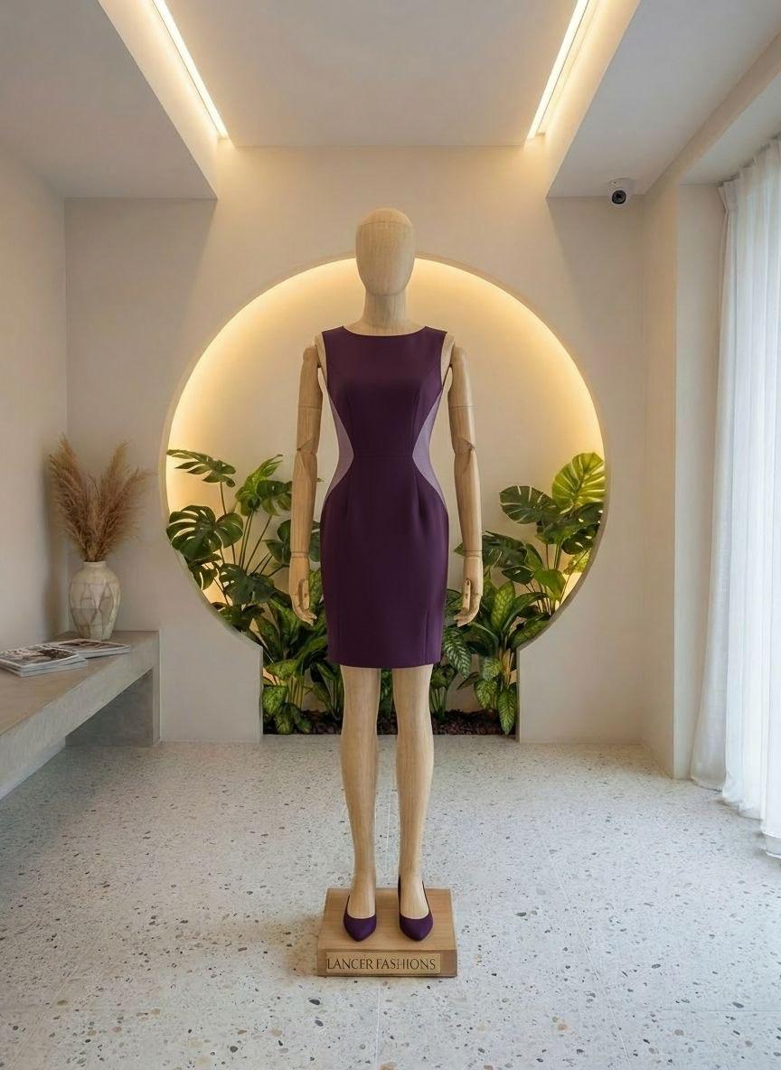 Purple bodycon formal dress