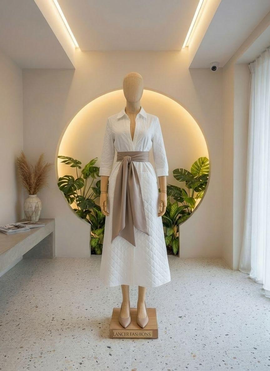 Women's dress manufacturing sample for corporate and retail buyers